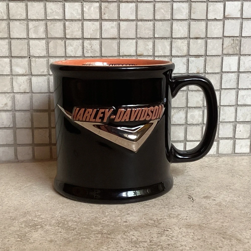 HARLEY DAVIDSON OFFICIAL EMBOSSED 16oz COFFEE MUG NWOT